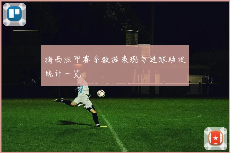 梅西法甲赛季数据表现与进球助攻统计一览